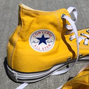 Yellow High Top Converse